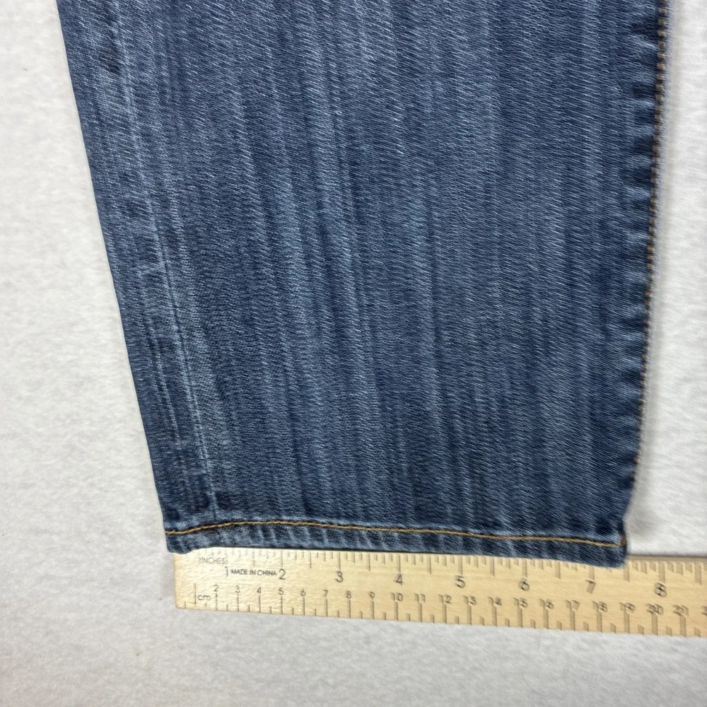 Lucky Brand Men's 410 Athletic Fit Blue Denim Jeans Size 36x32 Whiskering Fade